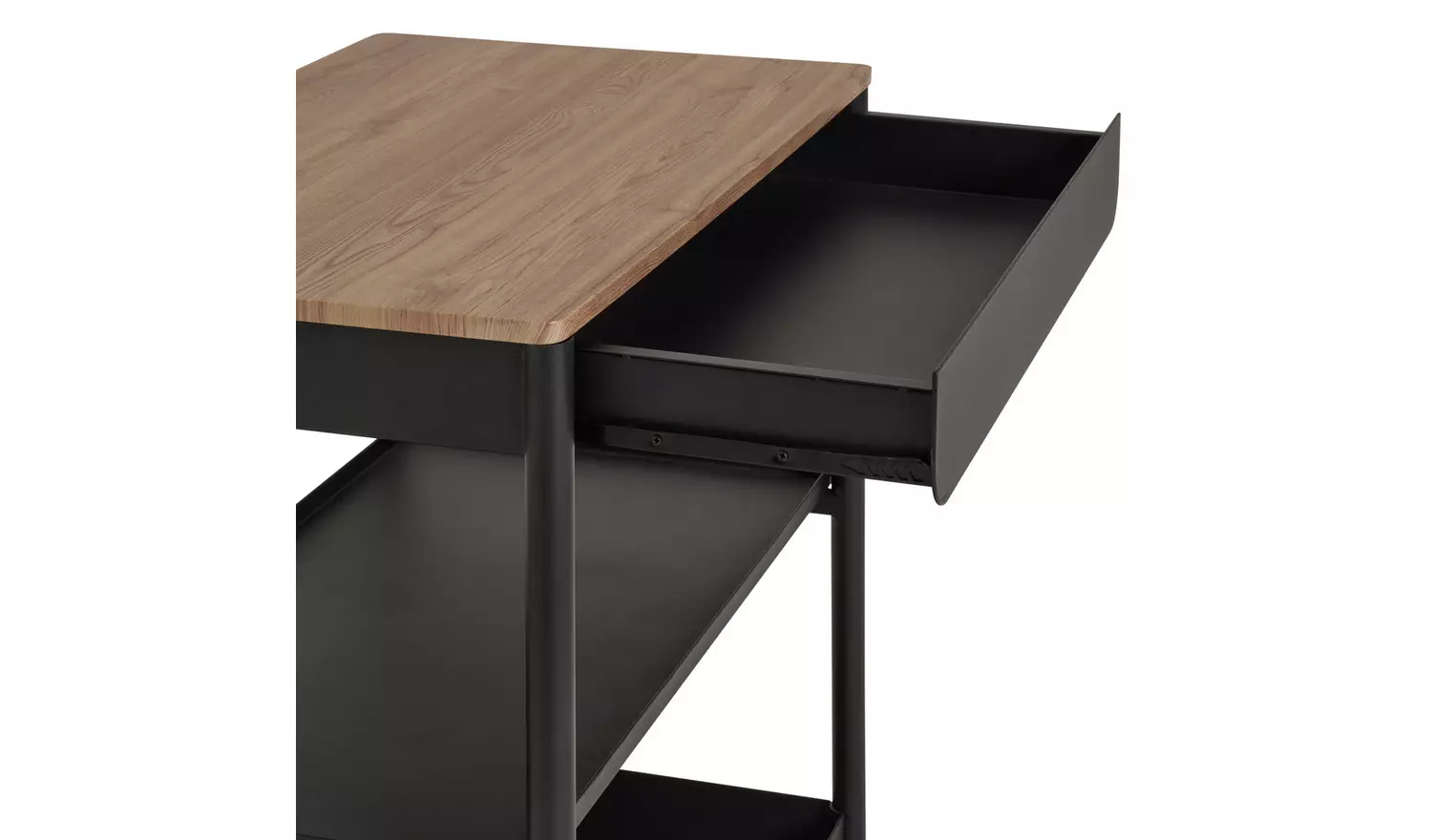 Habitat Kaylo Metal Kitchen Trolley - Black