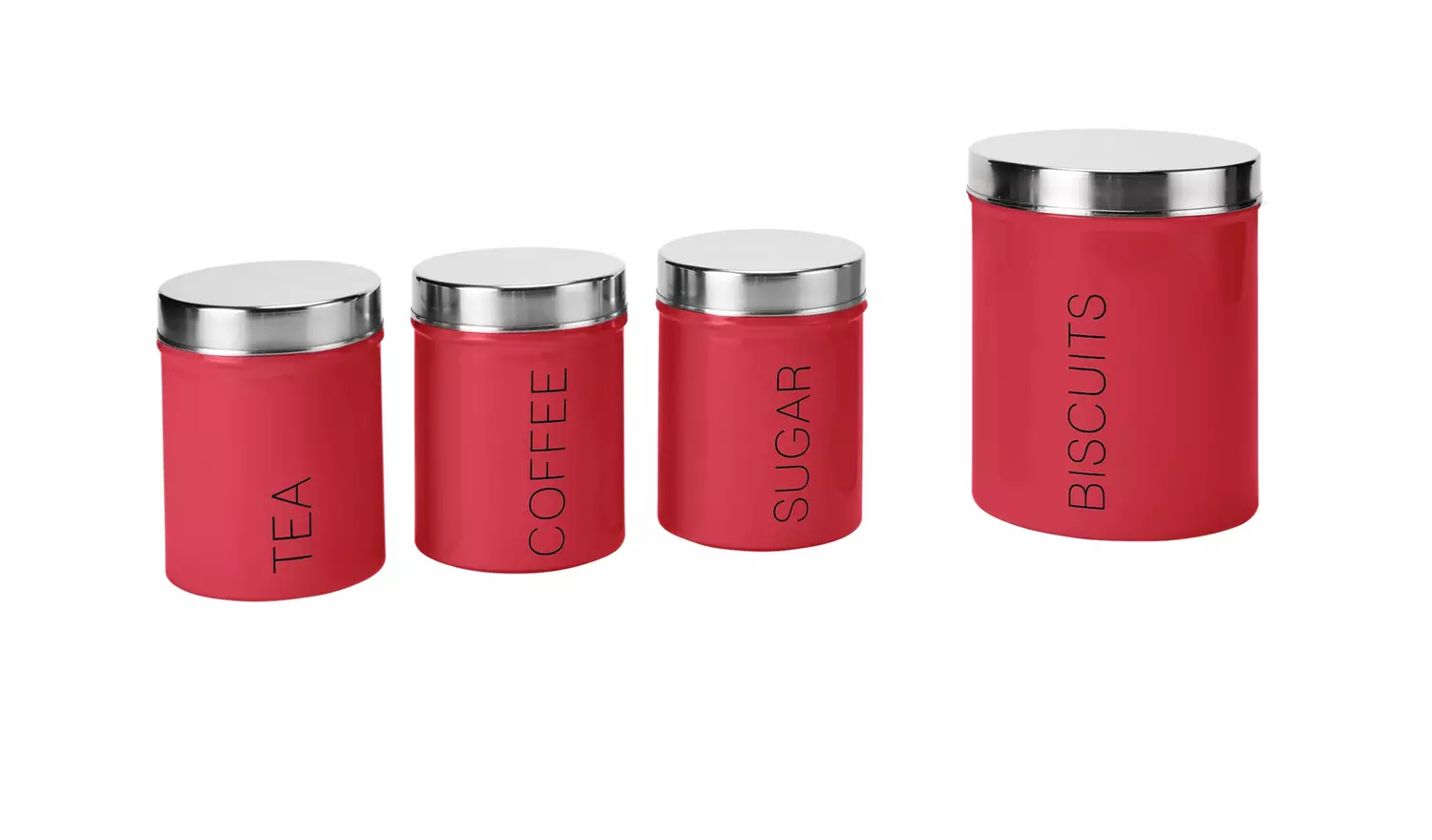 Argos Home 5 Piece Kitchen Storage Set - Poppy Red