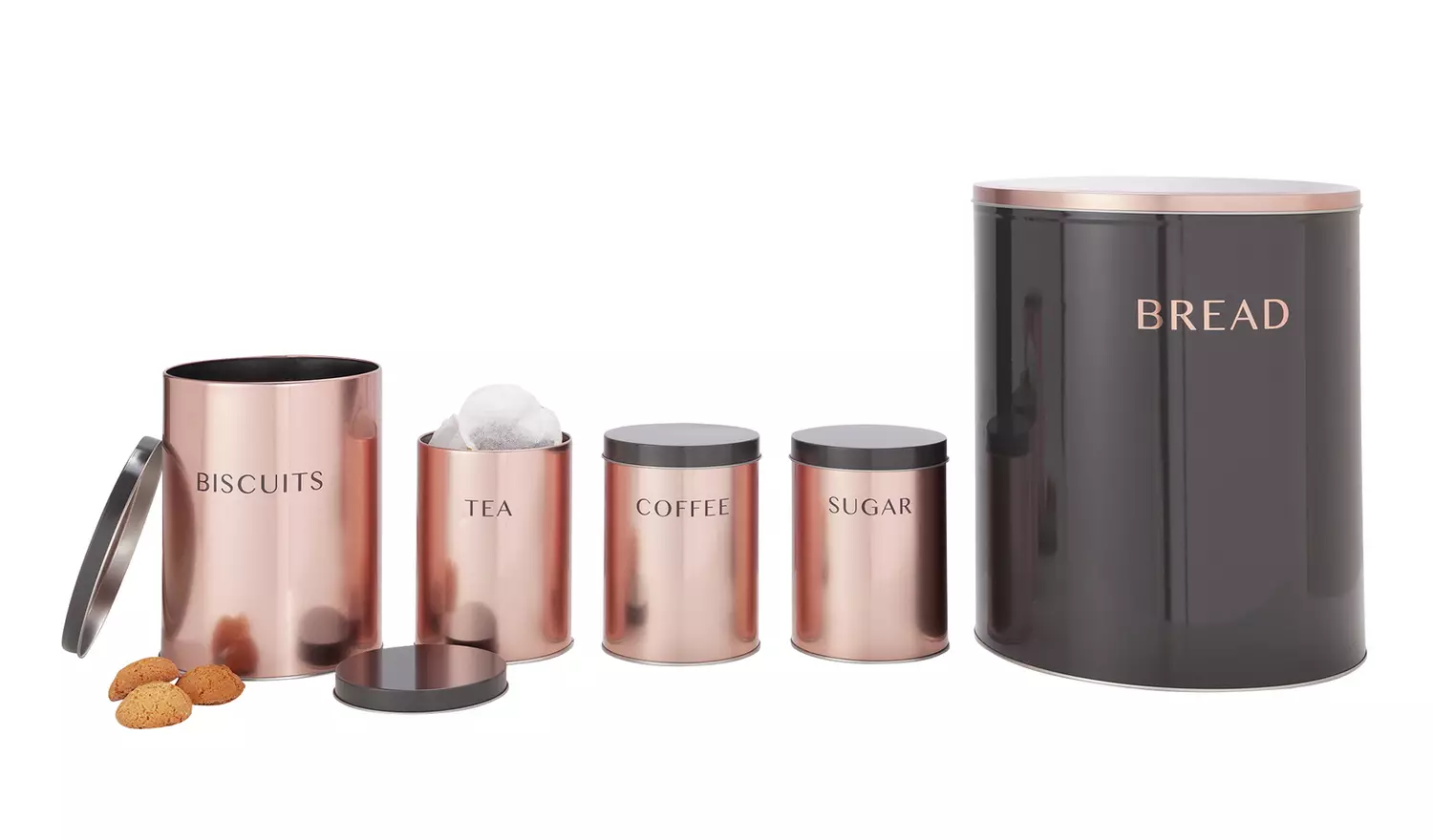 Argos Home 5 Piece Storage Set - Rose Gold