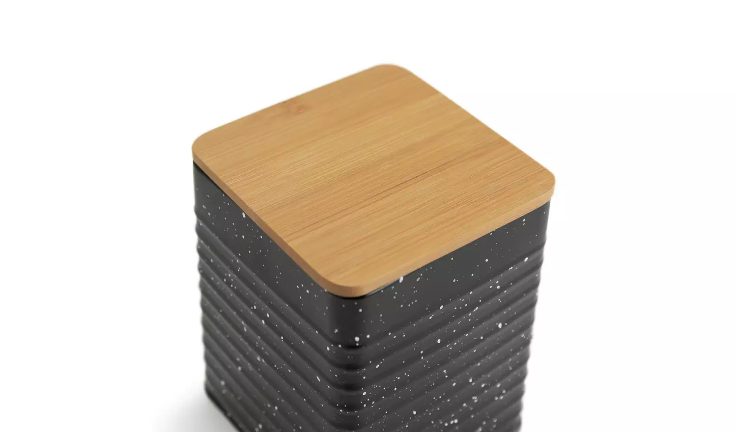 Habitat Set of 5 Speckle Bamboo Storage - Black