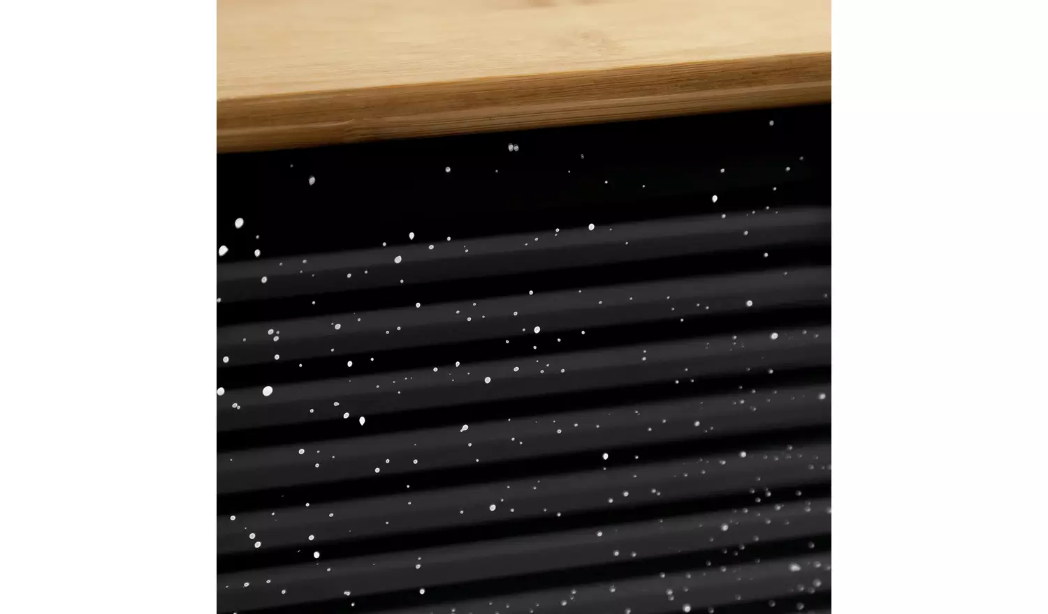 Habitat Set of 5 Speckle Bamboo Storage - Black