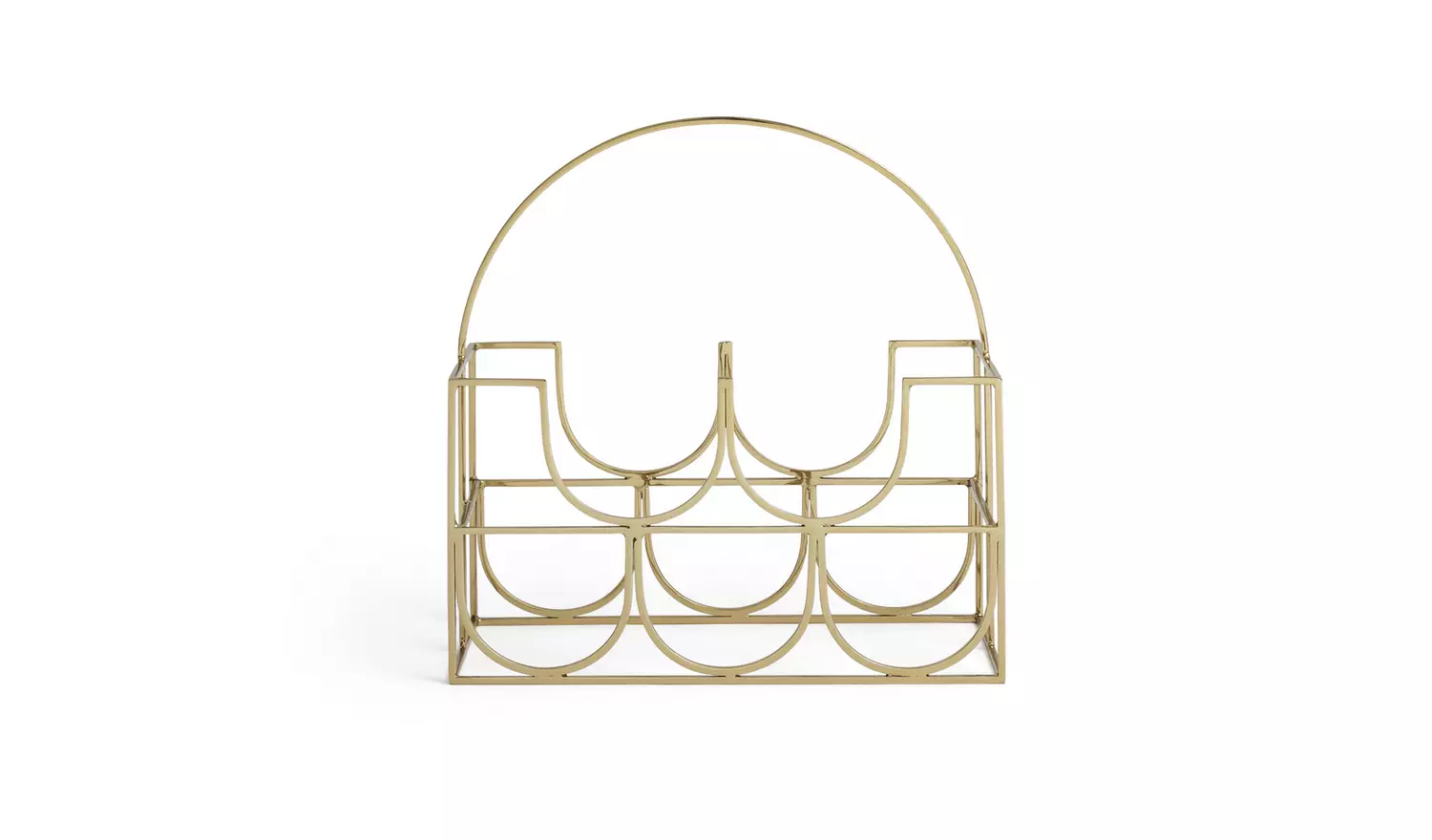 Habitat Japonica 5 Bottle Stainless Steel Wine Rack