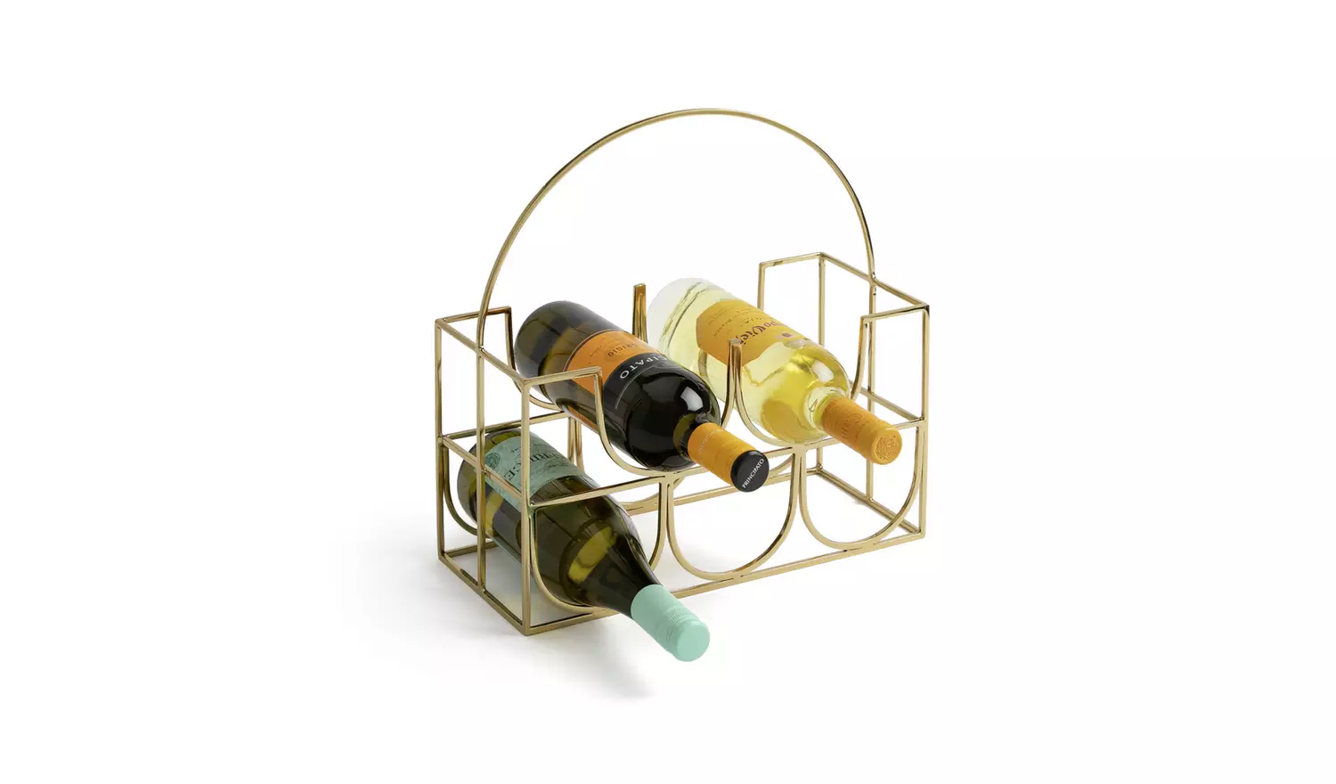 Habitat Japonica 5 Bottle Stainless Steel Wine Rack