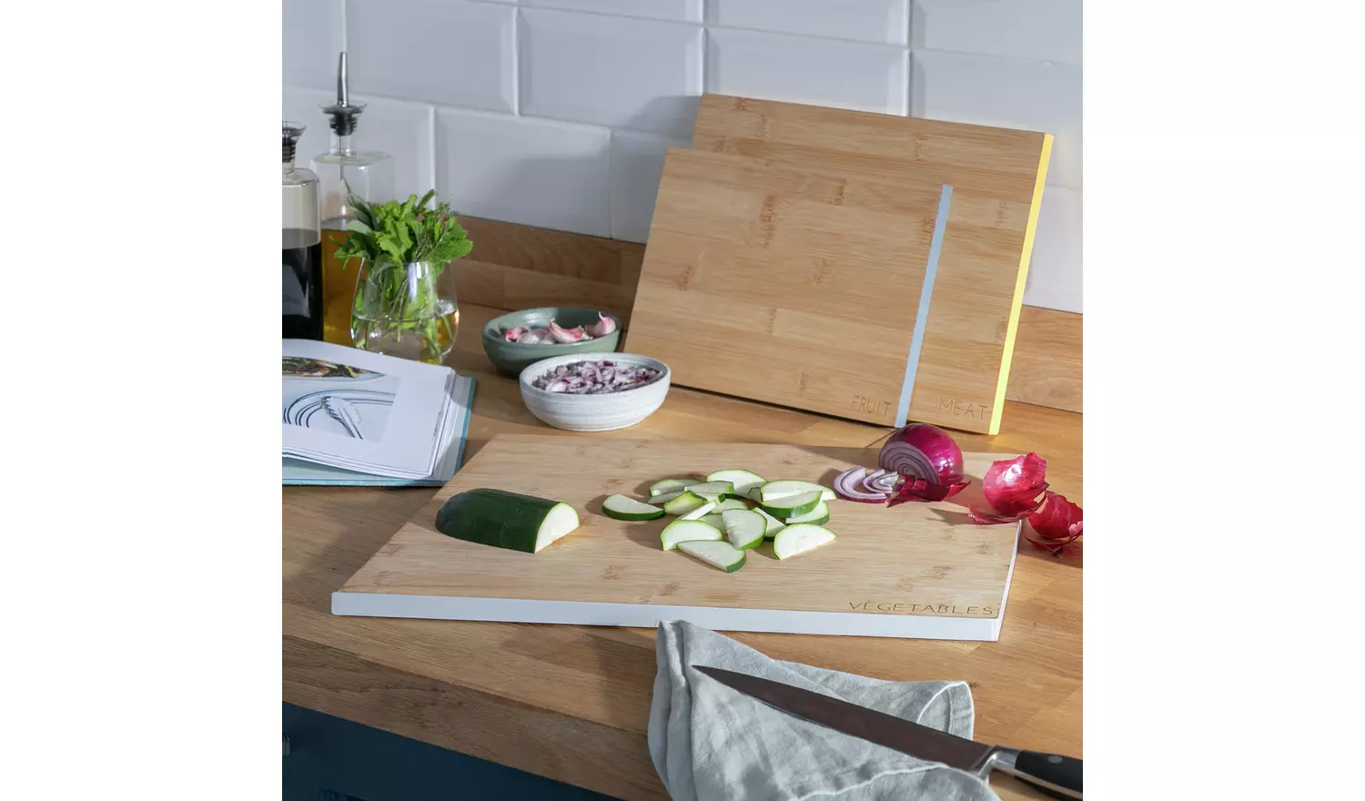 Habitat Bamboo Chopping Boards - Pack of 3