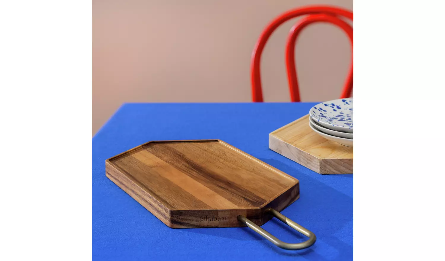 Habitat 60 Block Acacia Wood Chopping Board