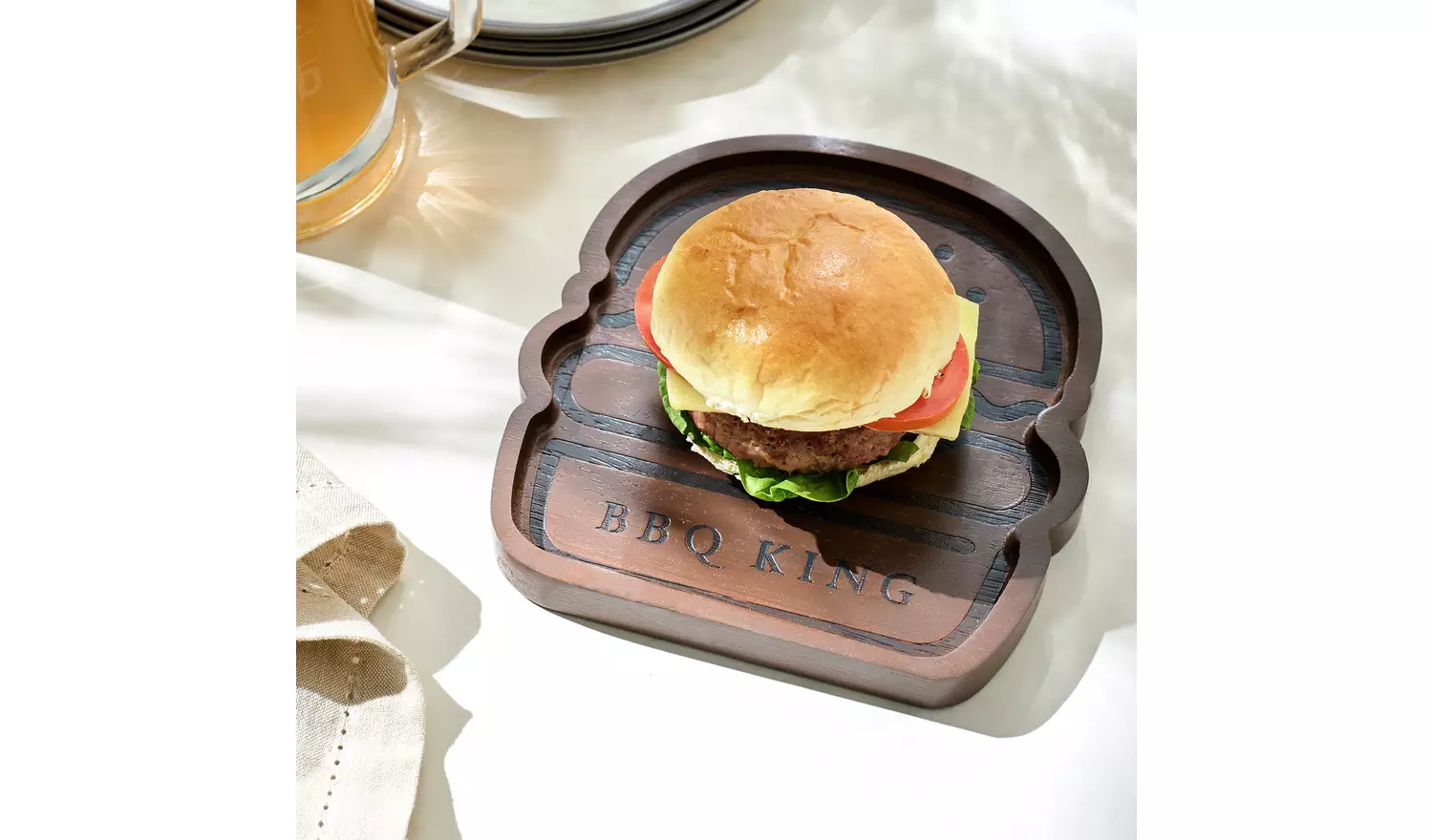 Home Barbeque King Burger Board
