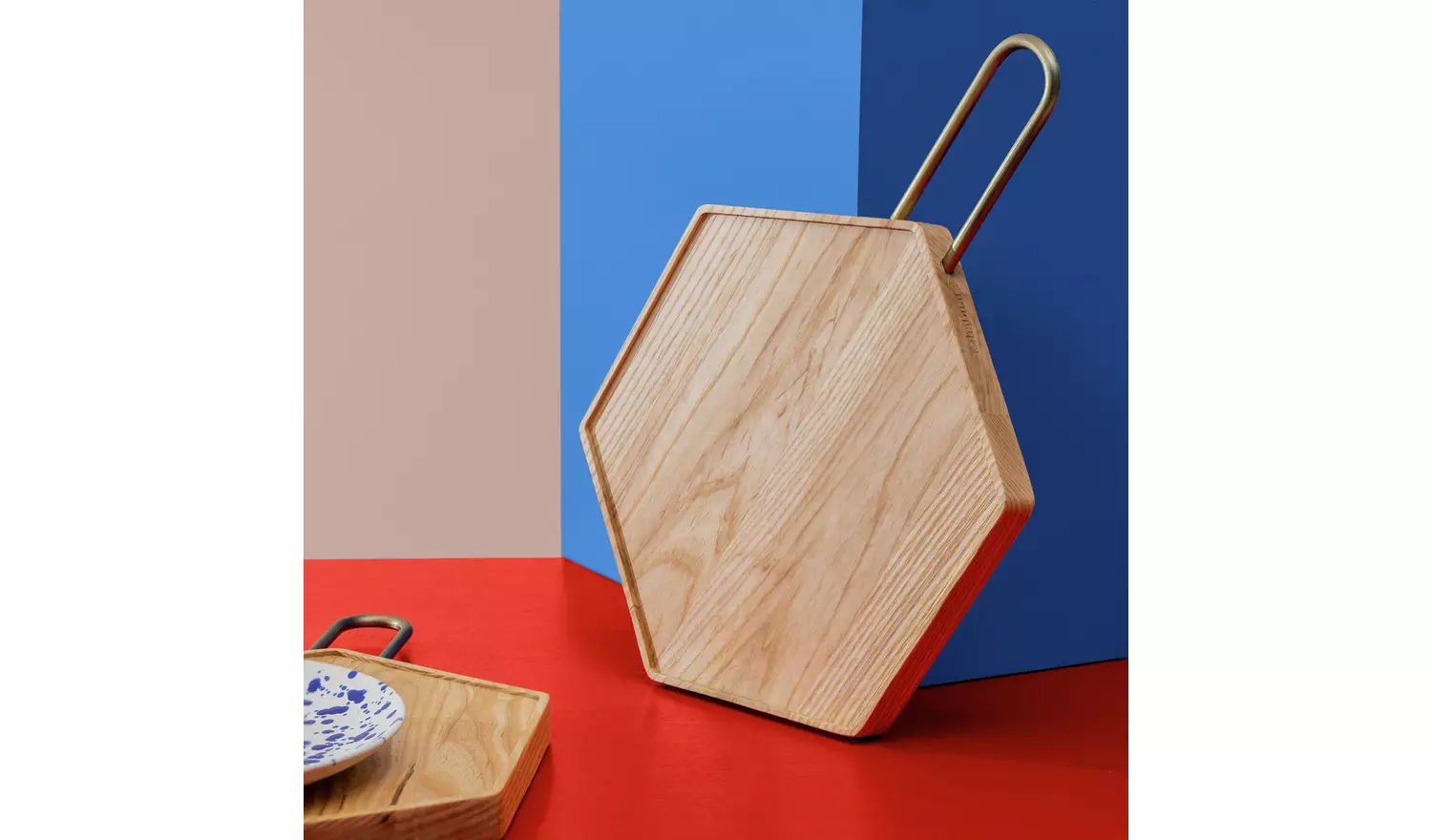 Habitat 60 Block Ash Wood Chopping Board