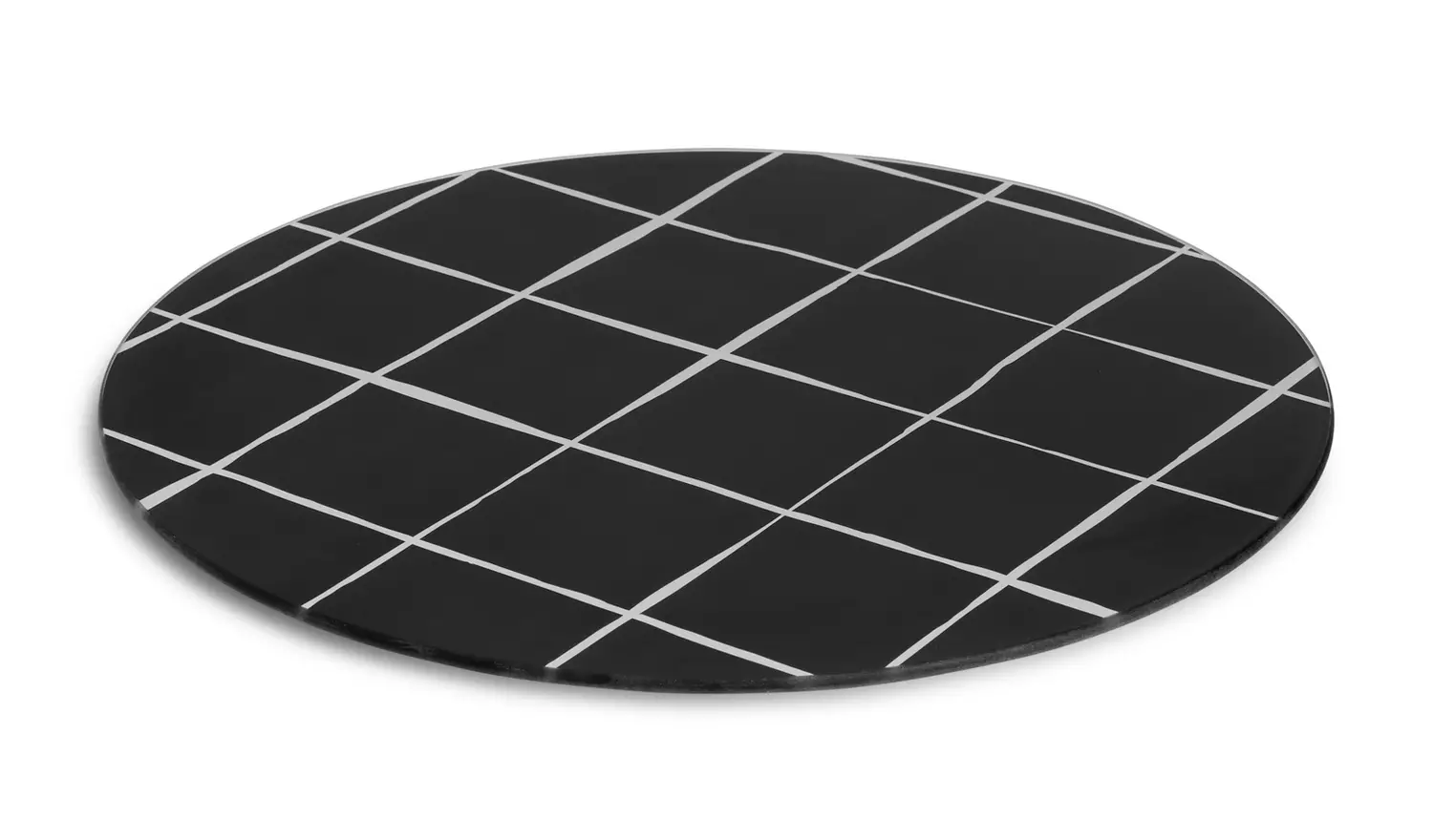 Habitat Printed Glass Worktop Saver - Black