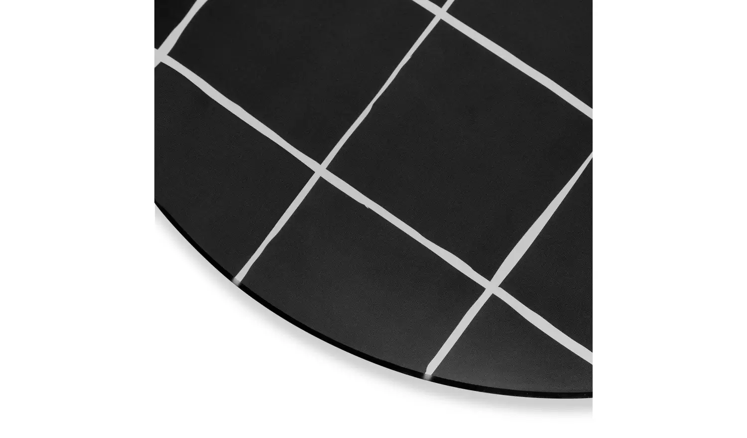 Habitat Printed Glass Worktop Saver - Black