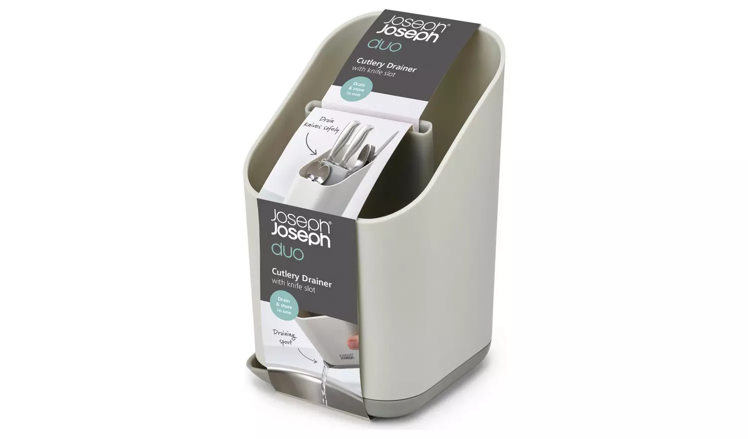 Joseph Joseph Duo Cutlery Drainer - Grey