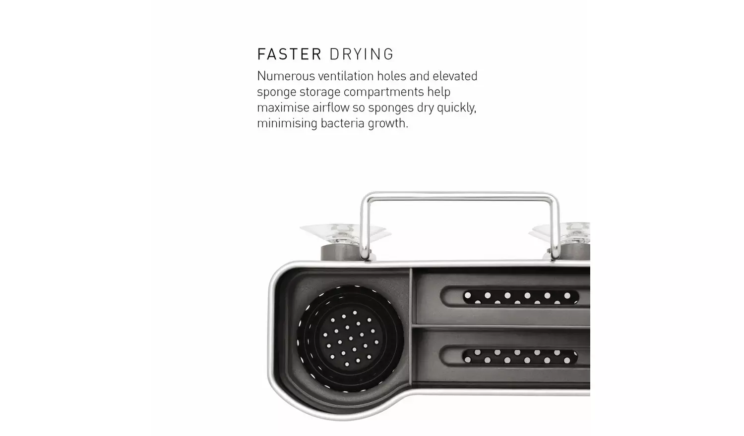 Simplehuman Sink Caddy - Brushed Steel