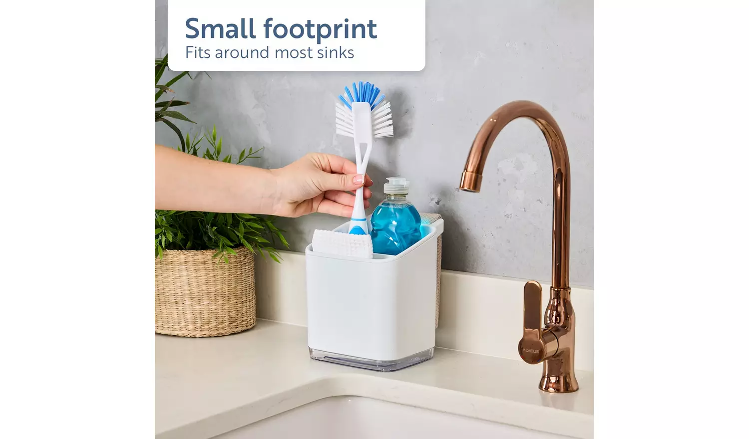 Minky Sink Tidy - White