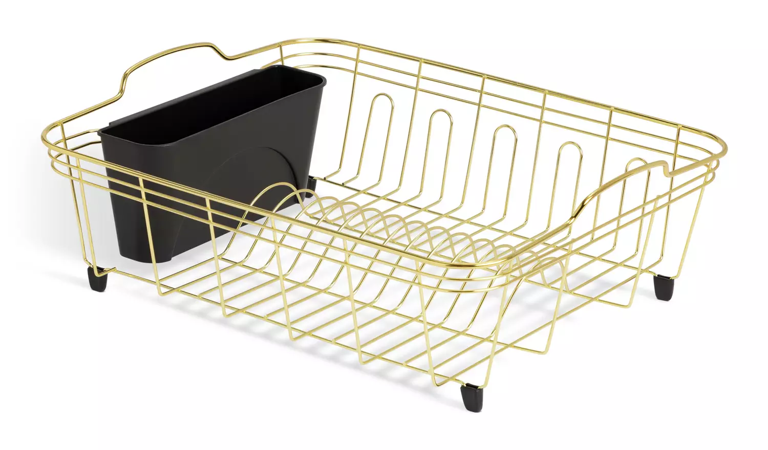 Habitat Large Wire Dish Drainer - Brass