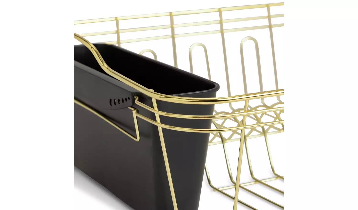 Habitat Large Wire Dish Drainer - Brass
