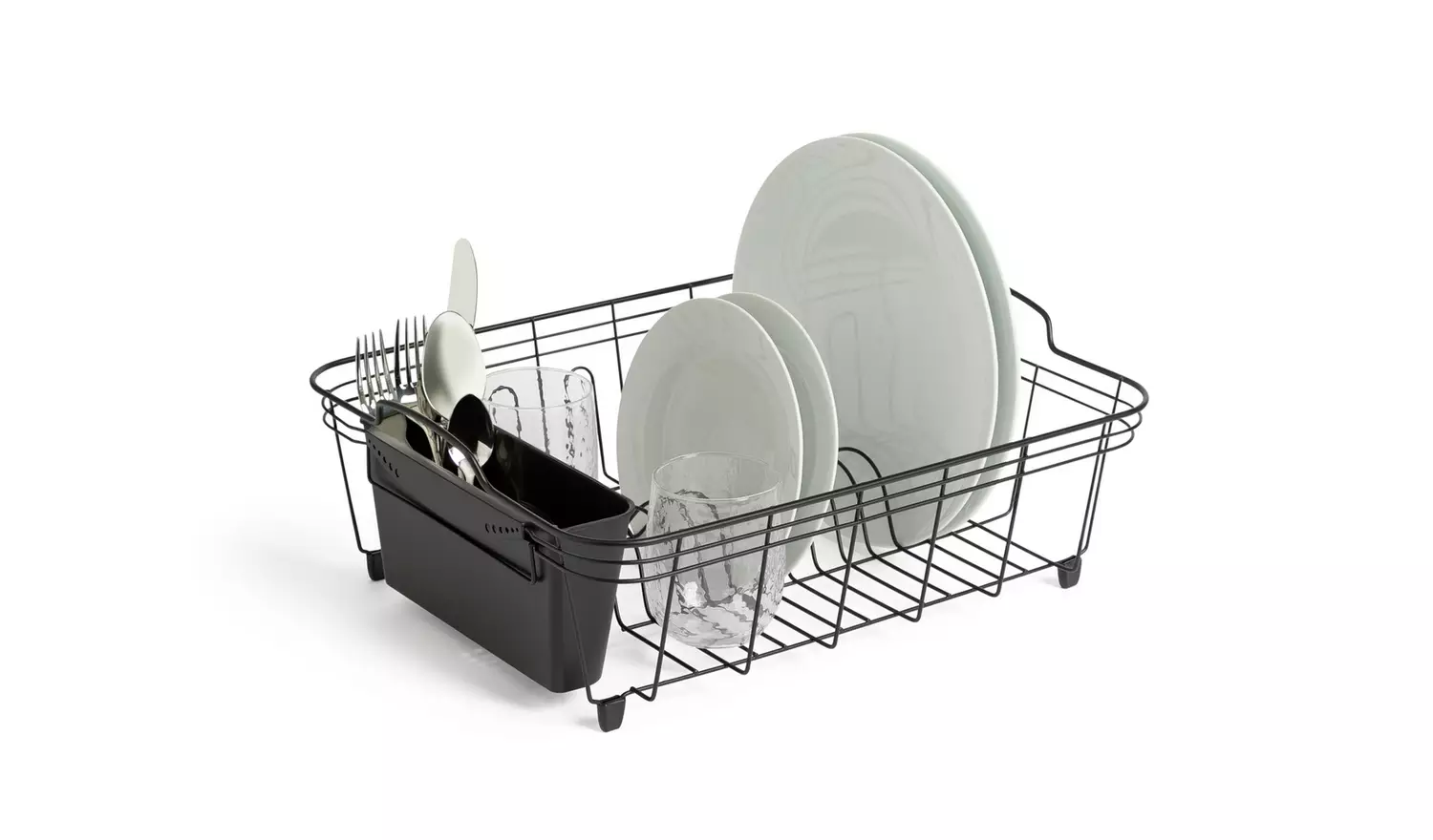 Habitat Large Wire Dish Drainer - Black