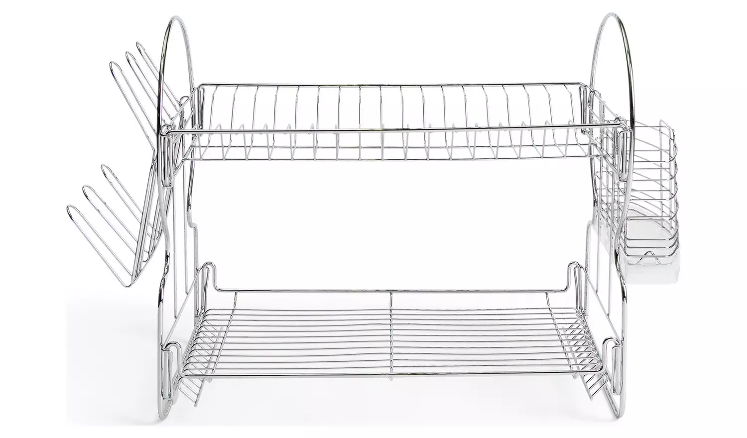 Argos Home 2 Tier Wire Dish Drainer - Silver