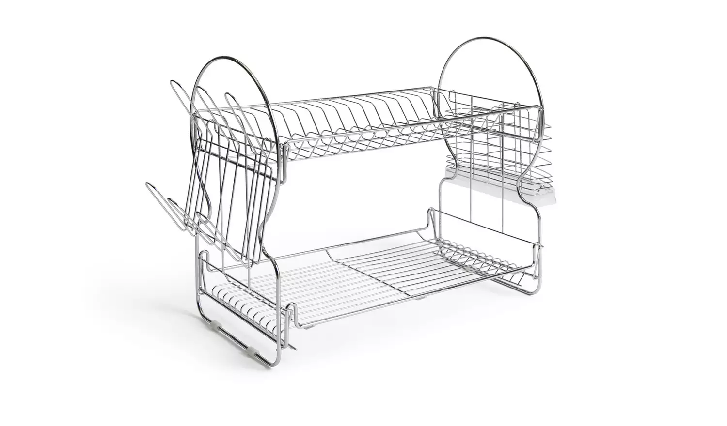 Argos Home 2 Tier Wire Dish Drainer - Silver