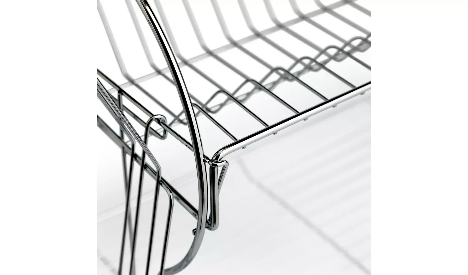 Argos Home 2 Tier Wire Dish Drainer - Silver