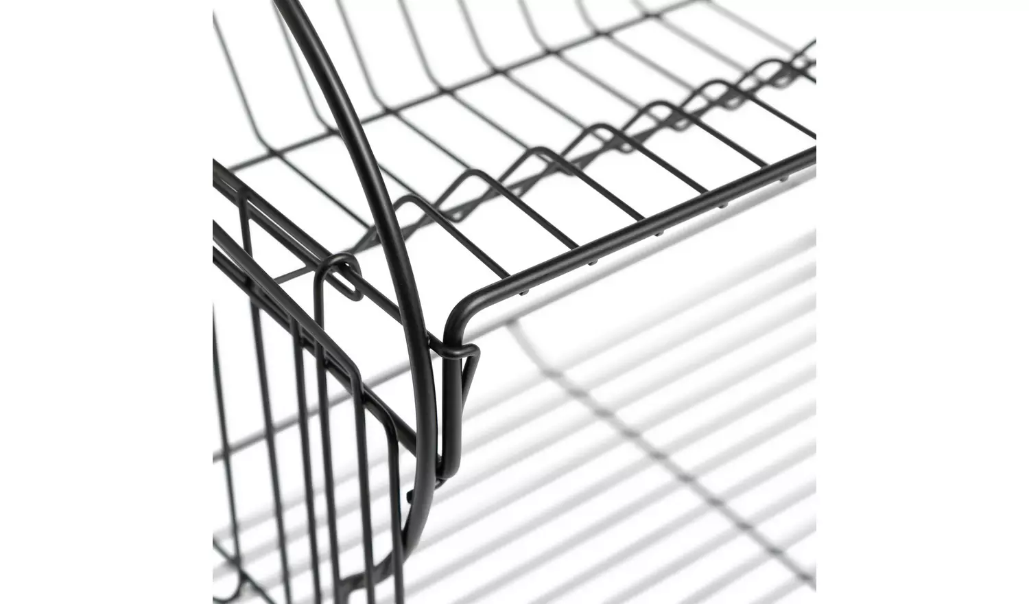 Argos Home 2 Tier Wire Dish Drainer - Black