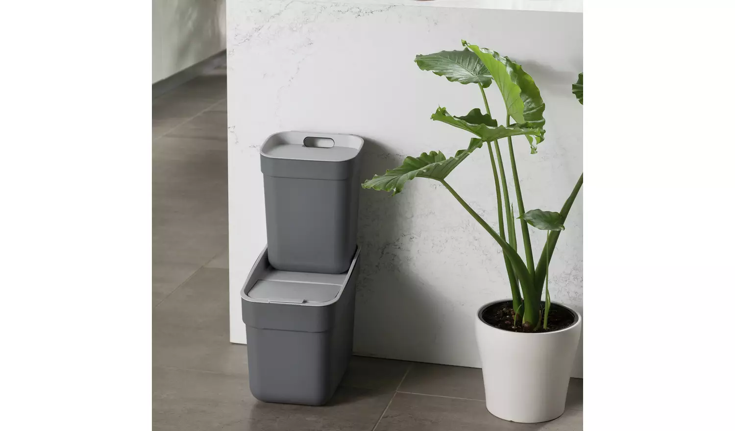 Curver Ready to collect 10L Recycling Bin – Grey