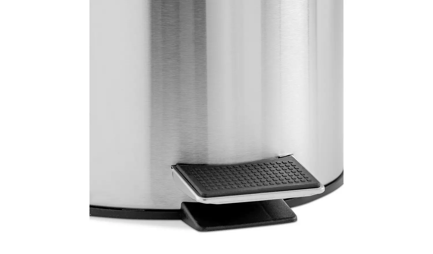 Habitat 12 Litre Brushed Stainless Steel Pedal Bin - Chrome