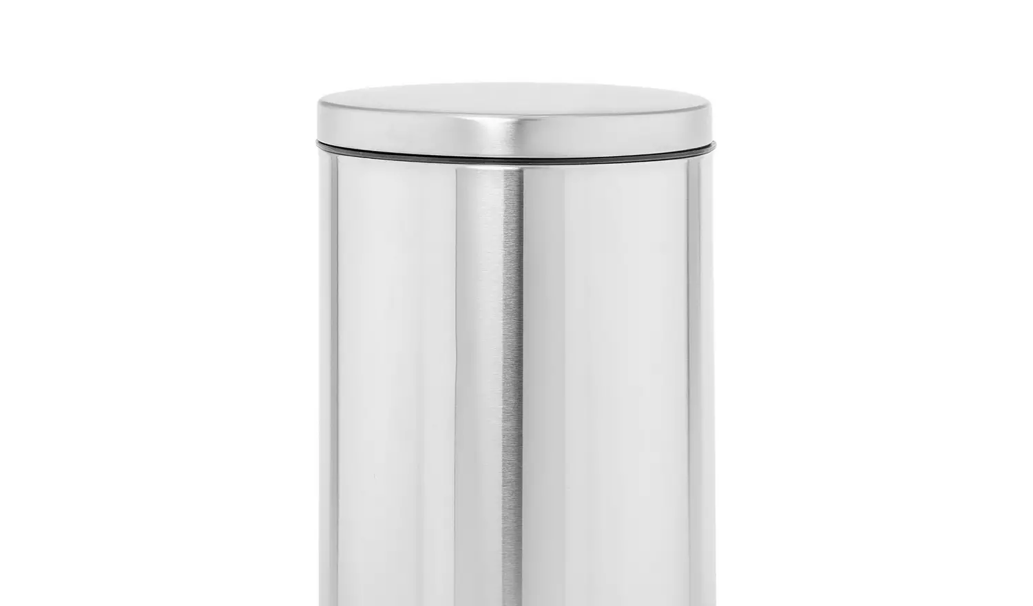 Habitat 12 Litre Brushed Stainless Steel Pedal Bin - Chrome