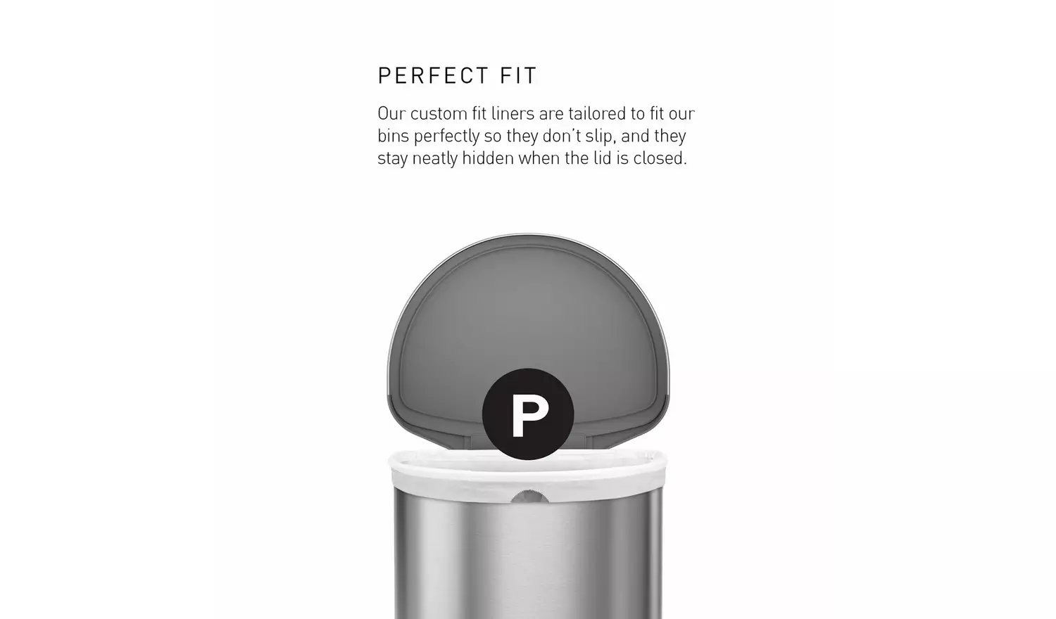 Simplehuman 60L Code P Bin Liners - Pack of 100