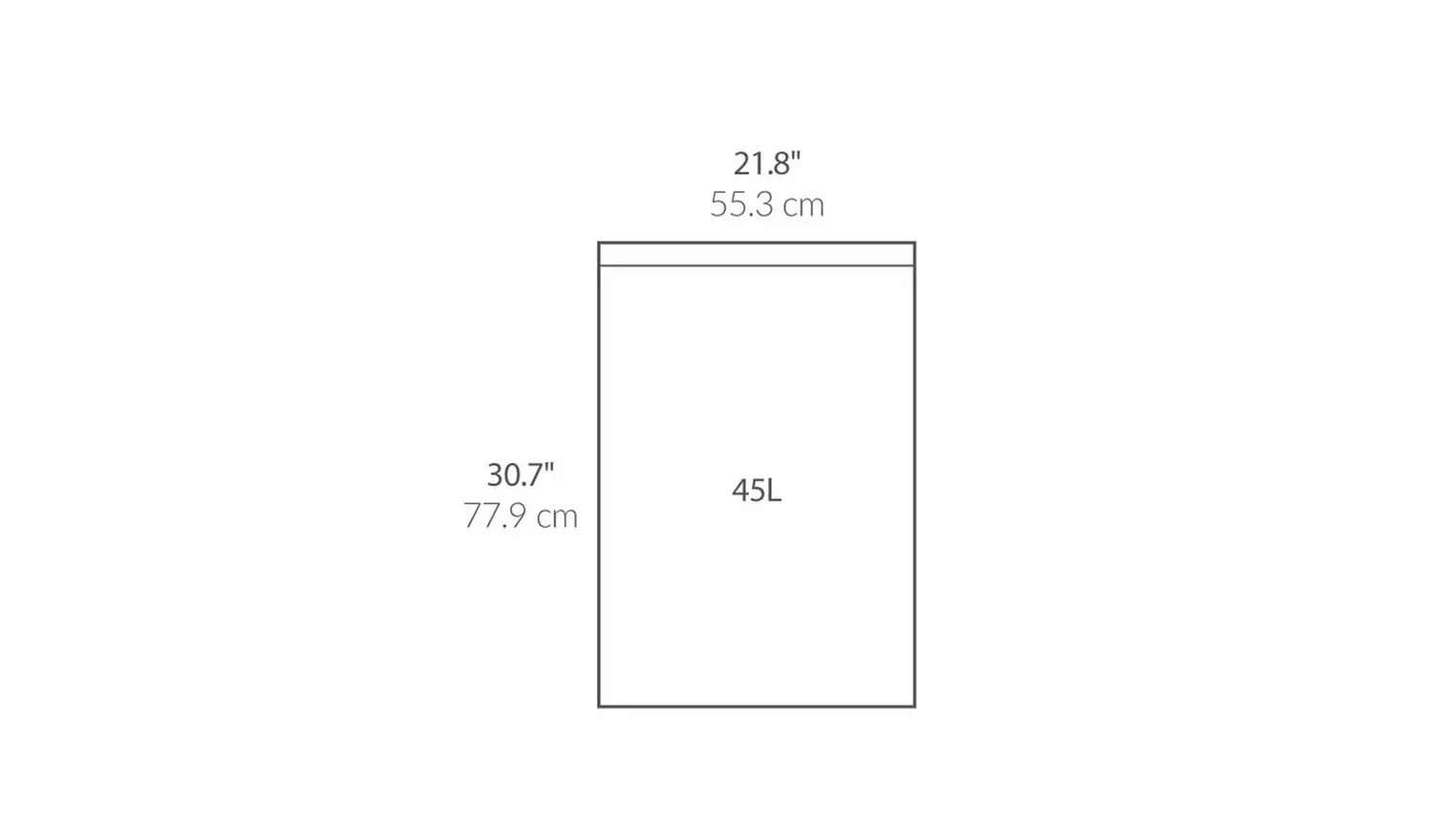 Simplehuman 45L Code M Bin Liners - Pack of 100