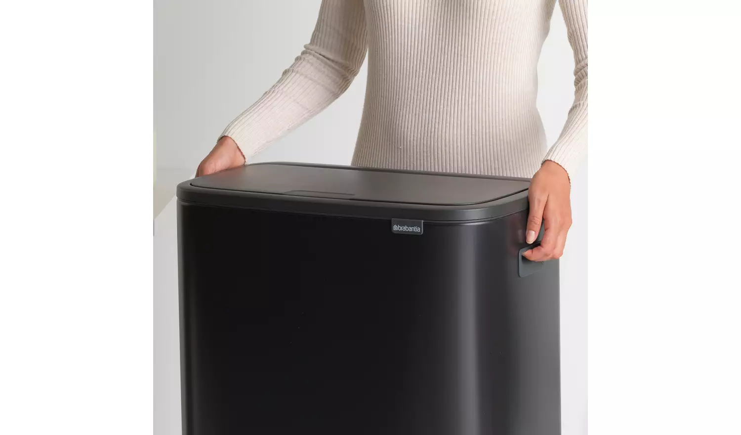 Brabantia Bo 2x30L Touch Bin - Matt Black