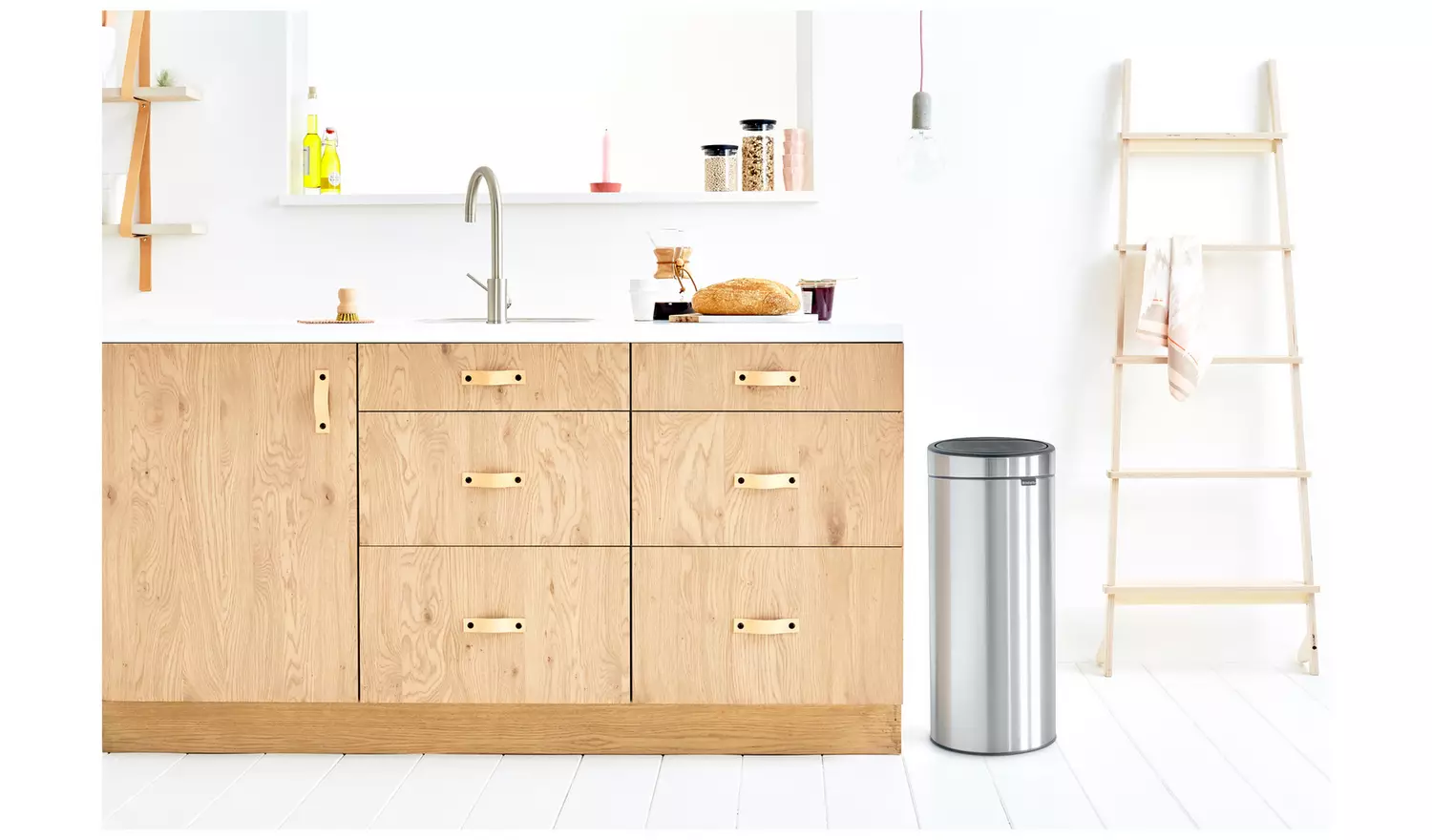 Brabantia 30L Touch Bin - Matt Steel