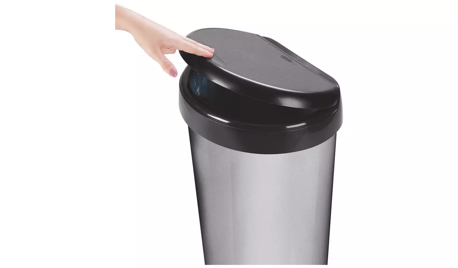 Moda 42 Litre Touch Top Bin - Ivory