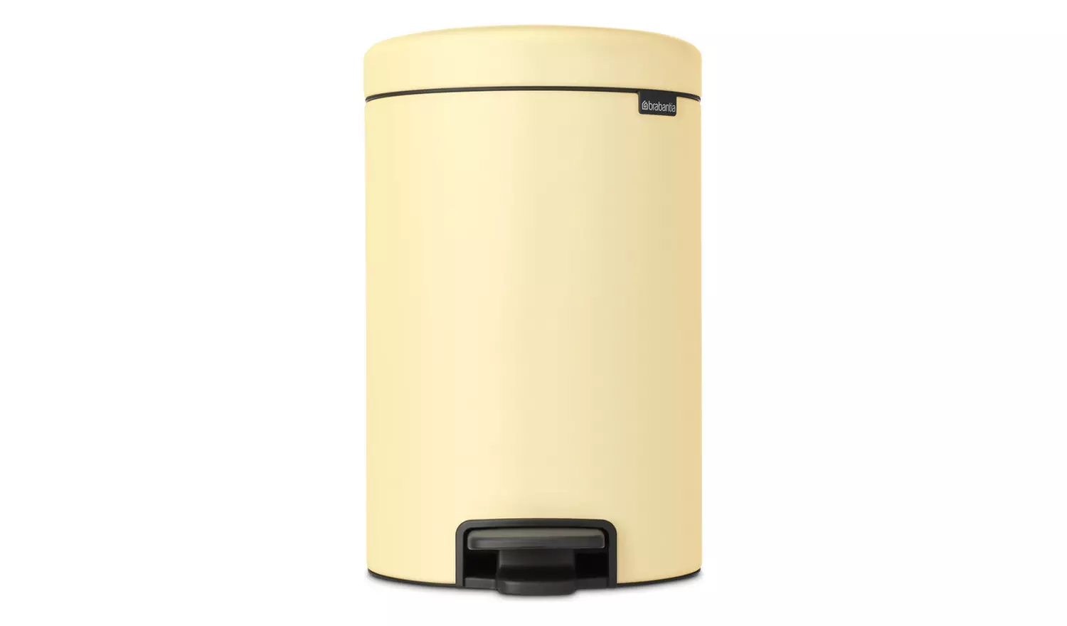 Brabantia 12 Litre New Icon Pedal Bin - Mellow Yellow