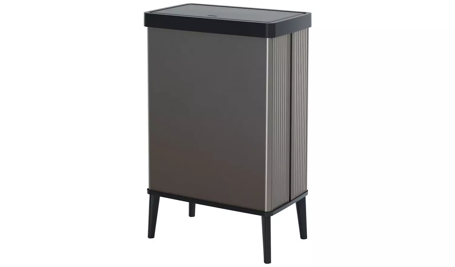 Curver Verto 54 Litre Touch Top High Kitchen Bin - Grey
