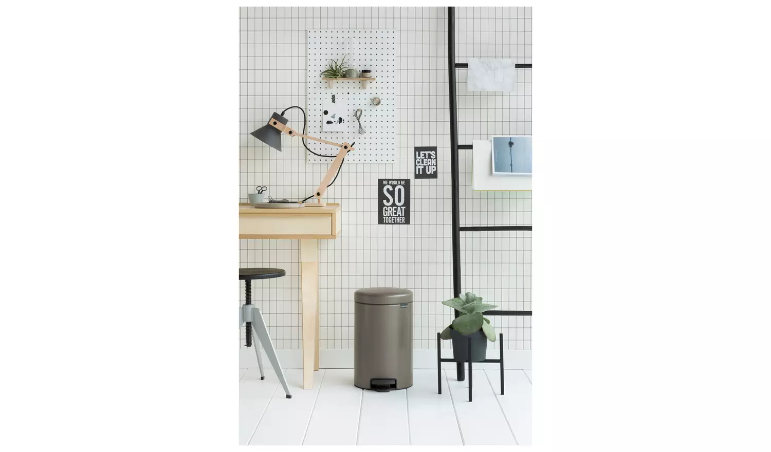 Brabantia 12 Litre New Icon Pedal Bin - Dark Grey