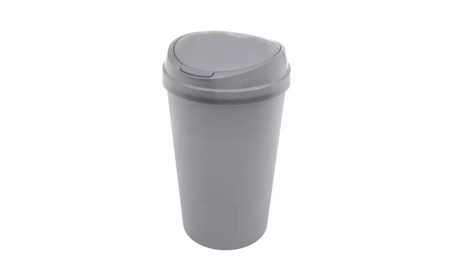 Curver 45 Litre Touch Top Kitchen Bin - Silver