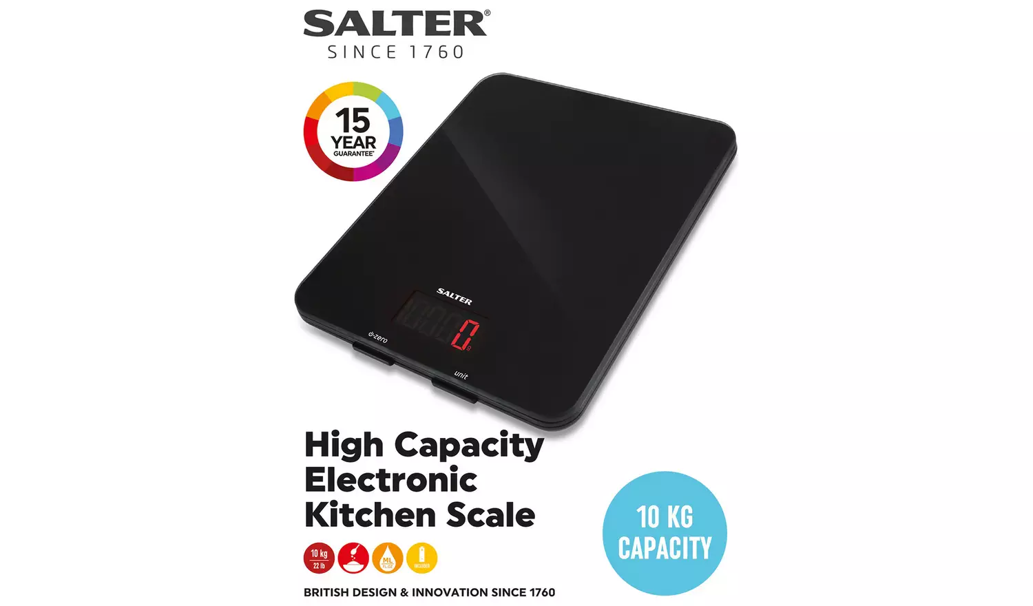 Salter High Capacity Scale - Black