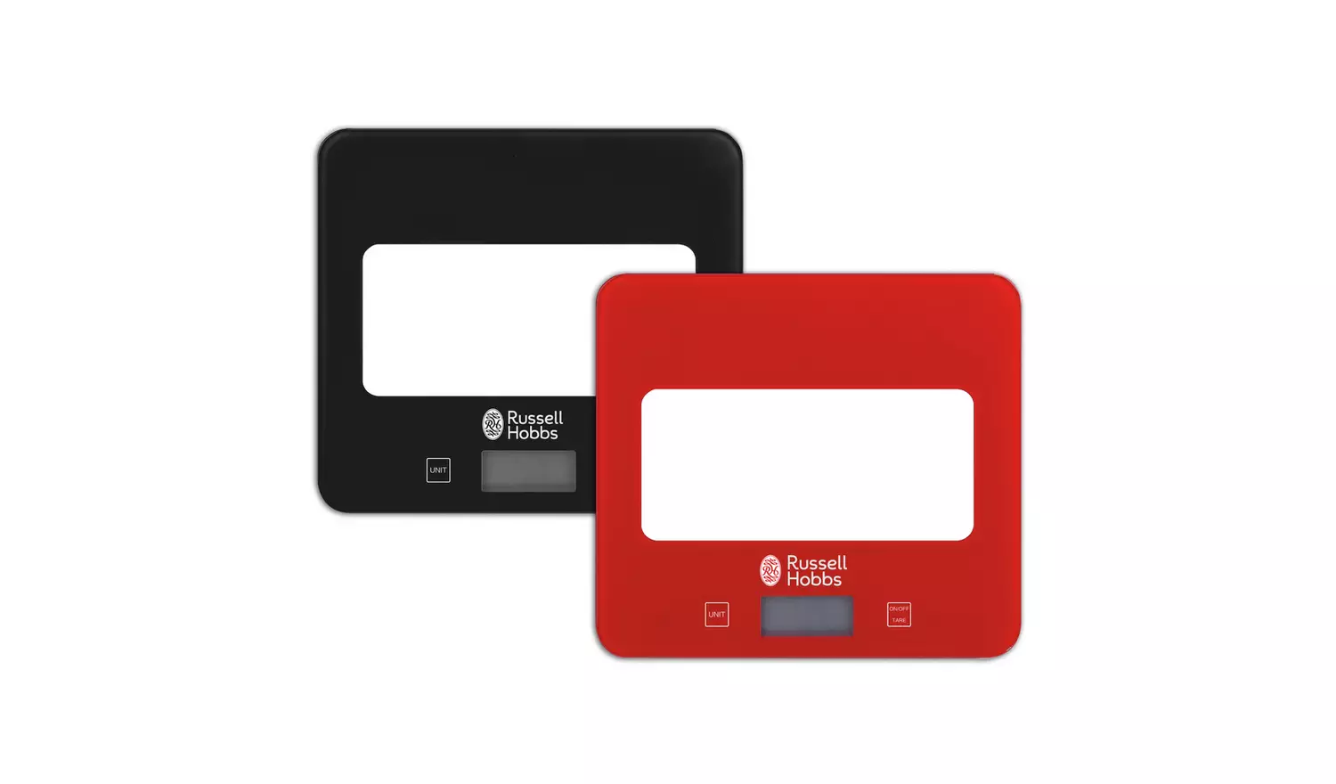 Russell Hobbs Square Digital Scale - Red
