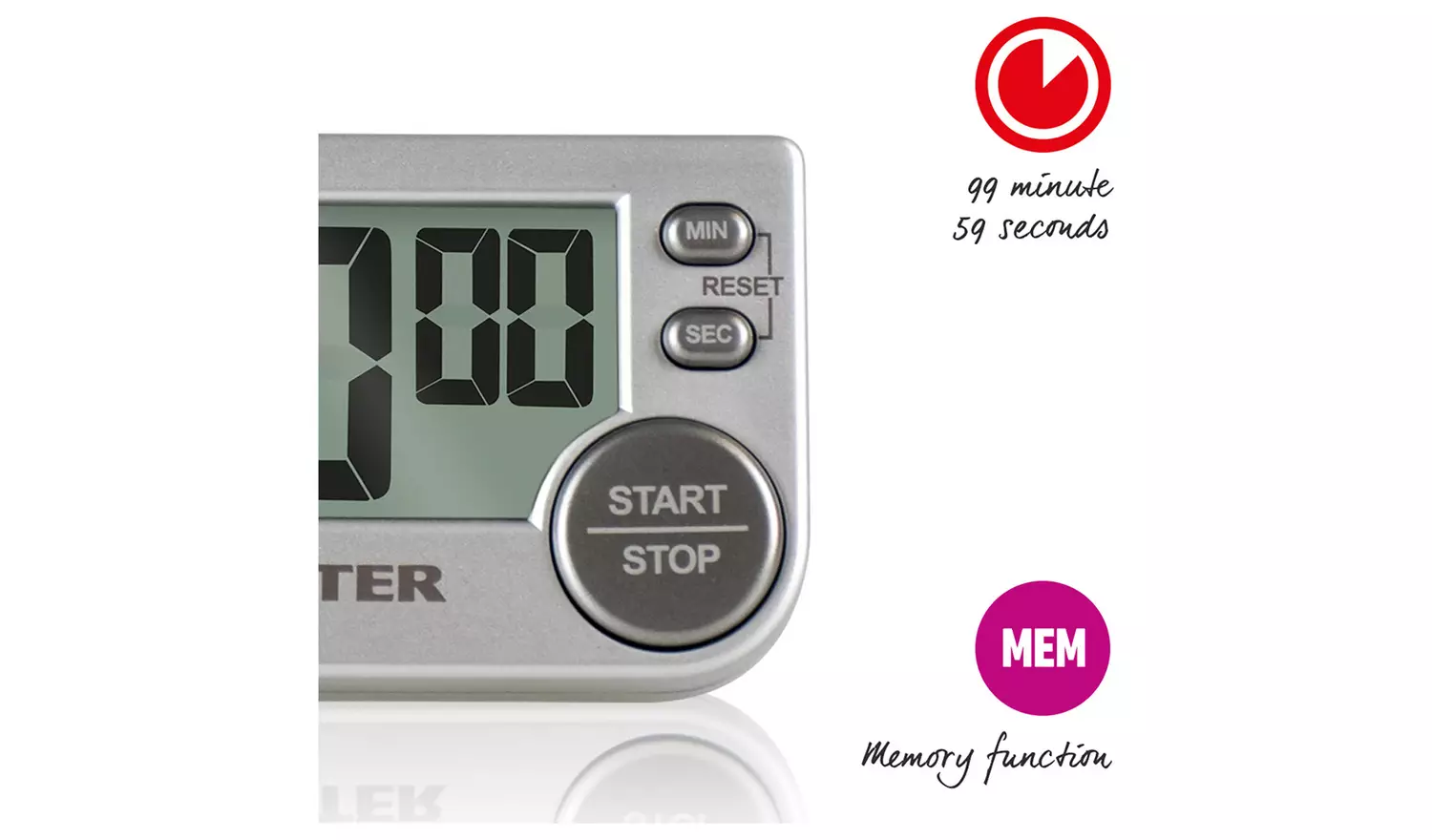 Salter Big Button Electronic Timer