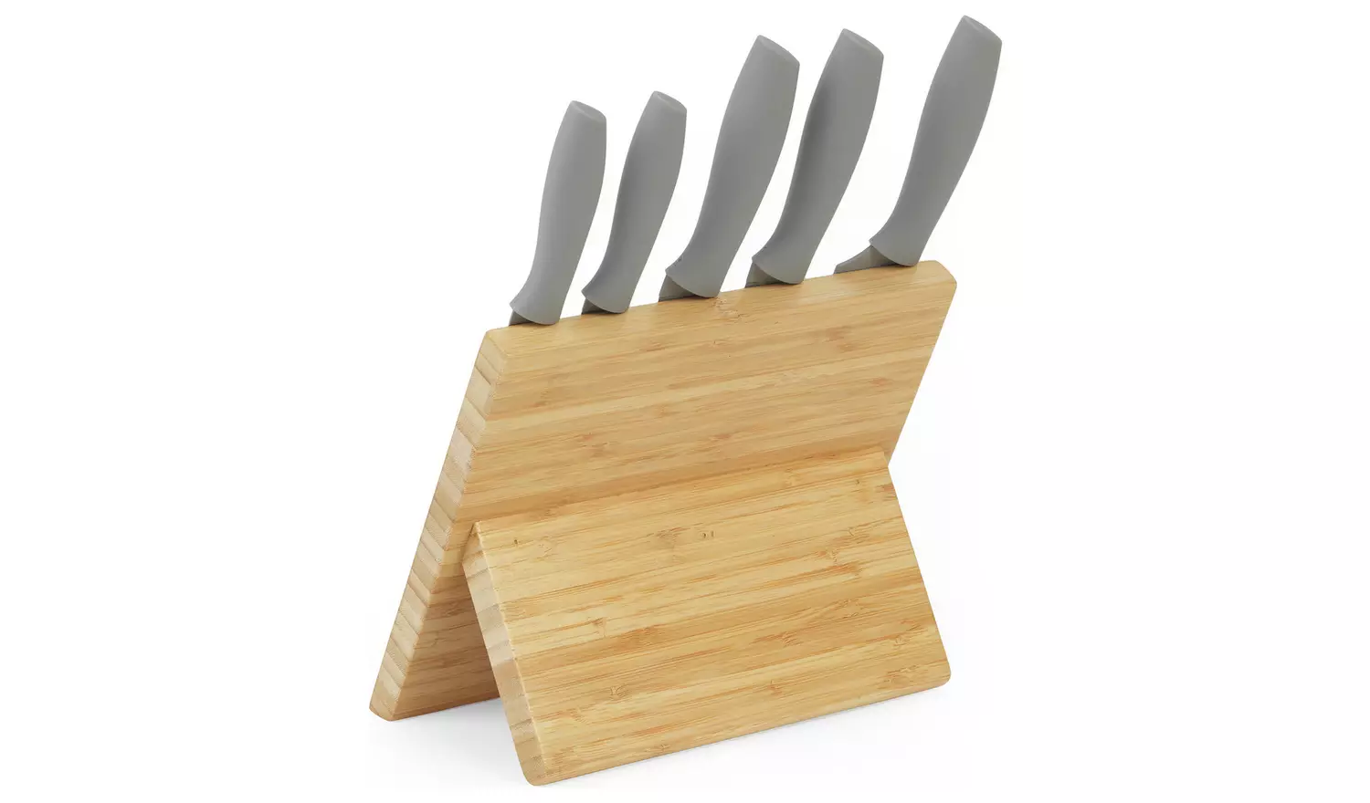 Russell Hobbs 5 Piece Knife Block Set - Grey