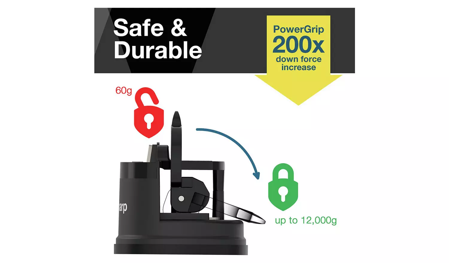 ANYSHARP BLACK KNIFE SHARPENER