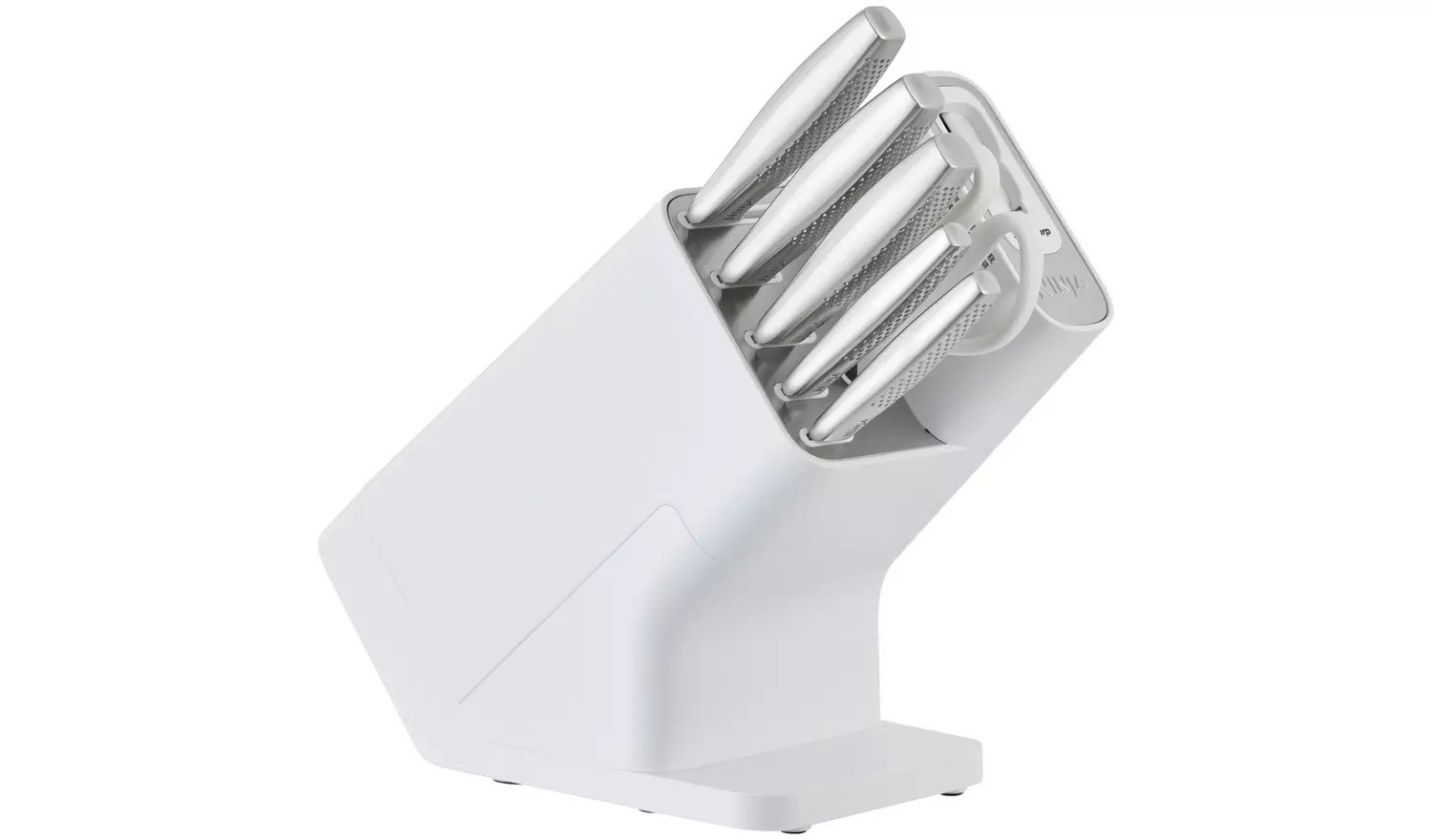 Ninja Stay Sharp 6 Piece Stainless Steel Knife Block - White