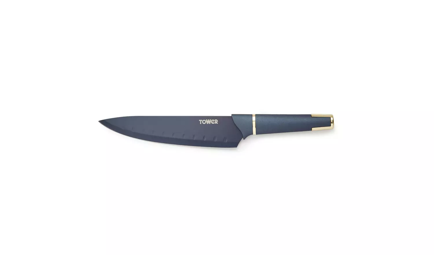 Tower 5 Piece Stainless Steel Knife Set - Blue and Gold