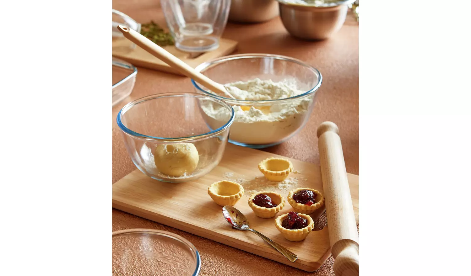 Pyrex 3 Piece Glass Bowl Set