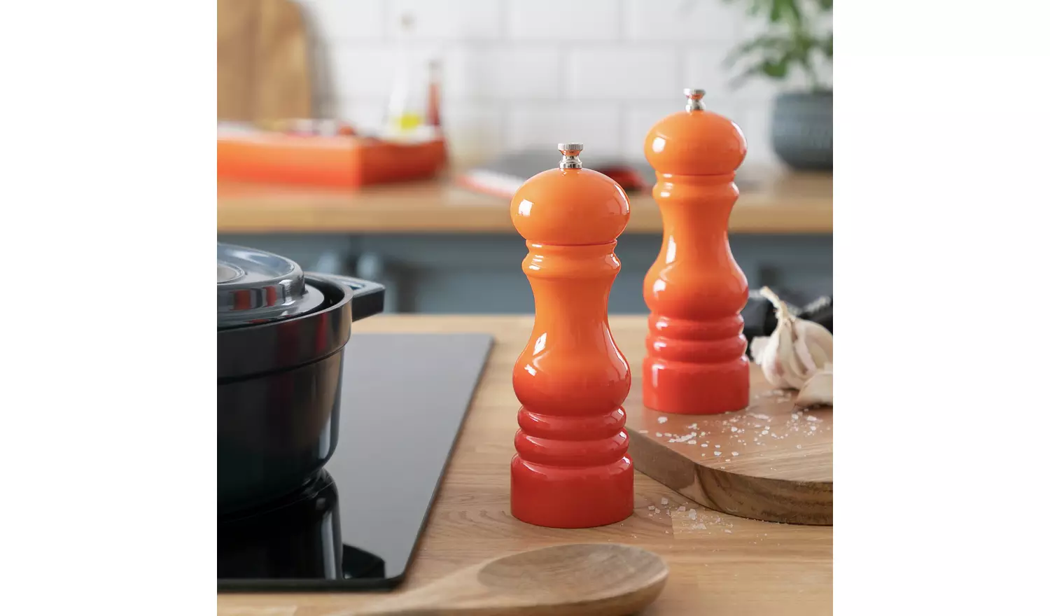 Habitat Salt and Pepper Mill Set - Orange