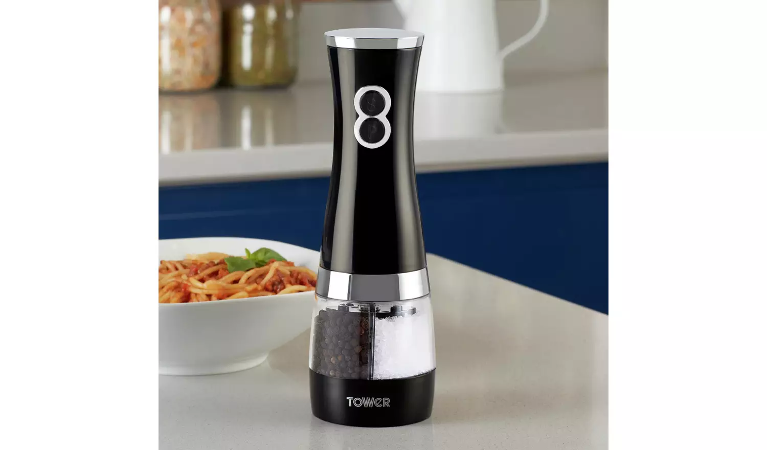 Tower Duo Salt and Pepper Mill - Black