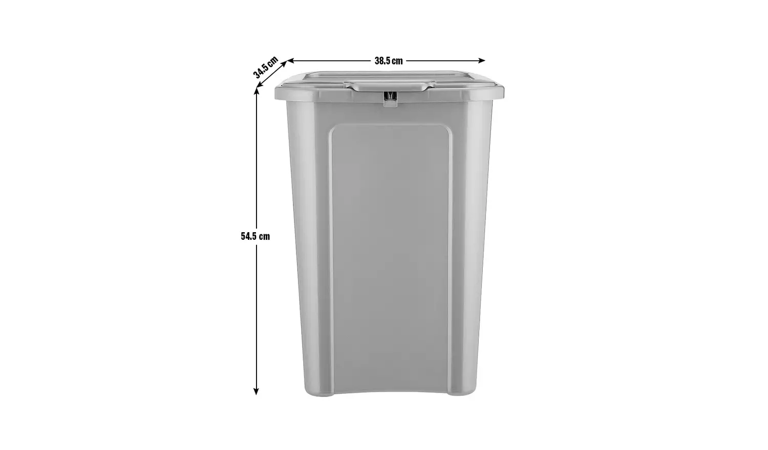 Argos Home 4 Piece Kitchen Bin Set - Grey