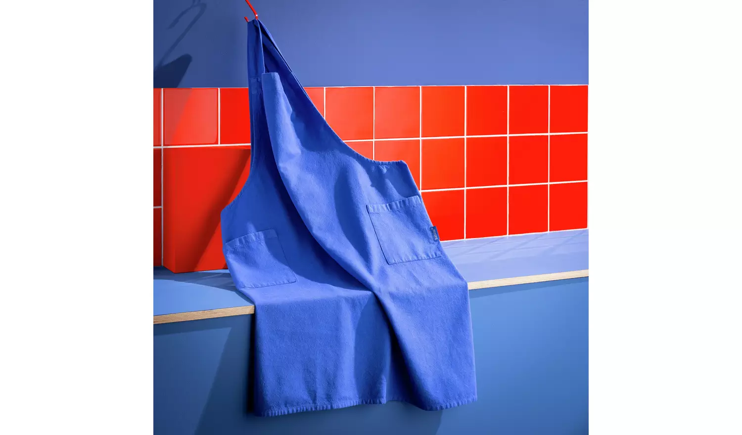 Habitat 60 Maubec Kitchen Apron - Blue