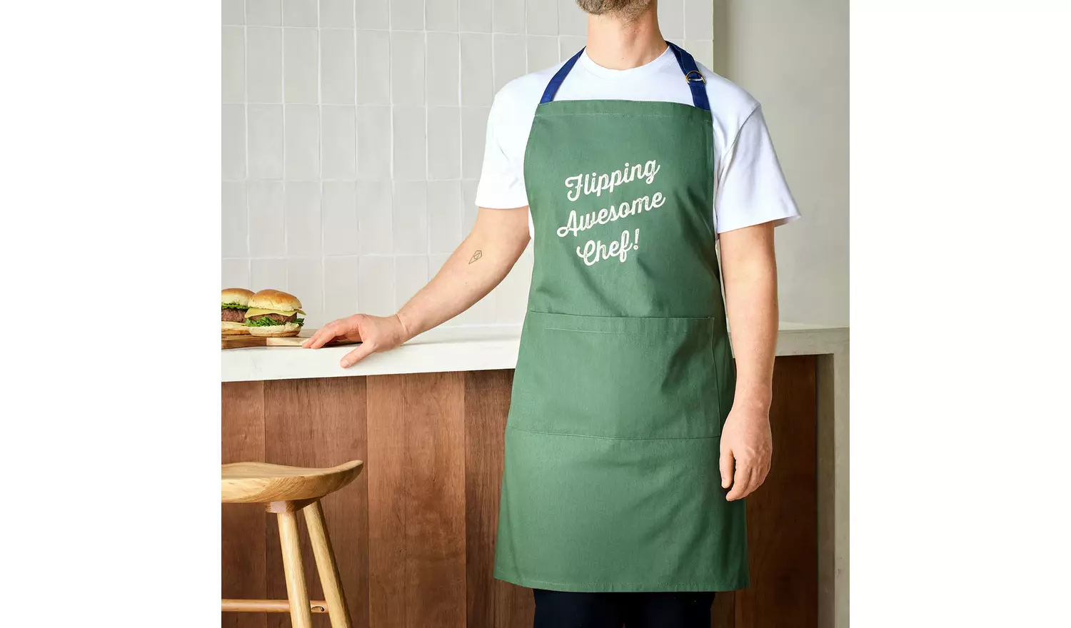 Home Flipping Awesome Chef Apron - Green