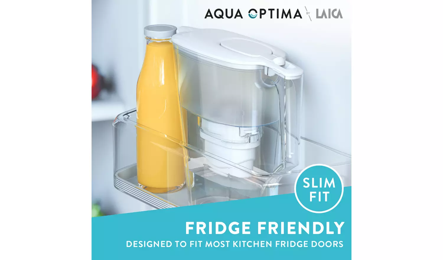 Aqua Optima Liscia Water Filter Jug - White