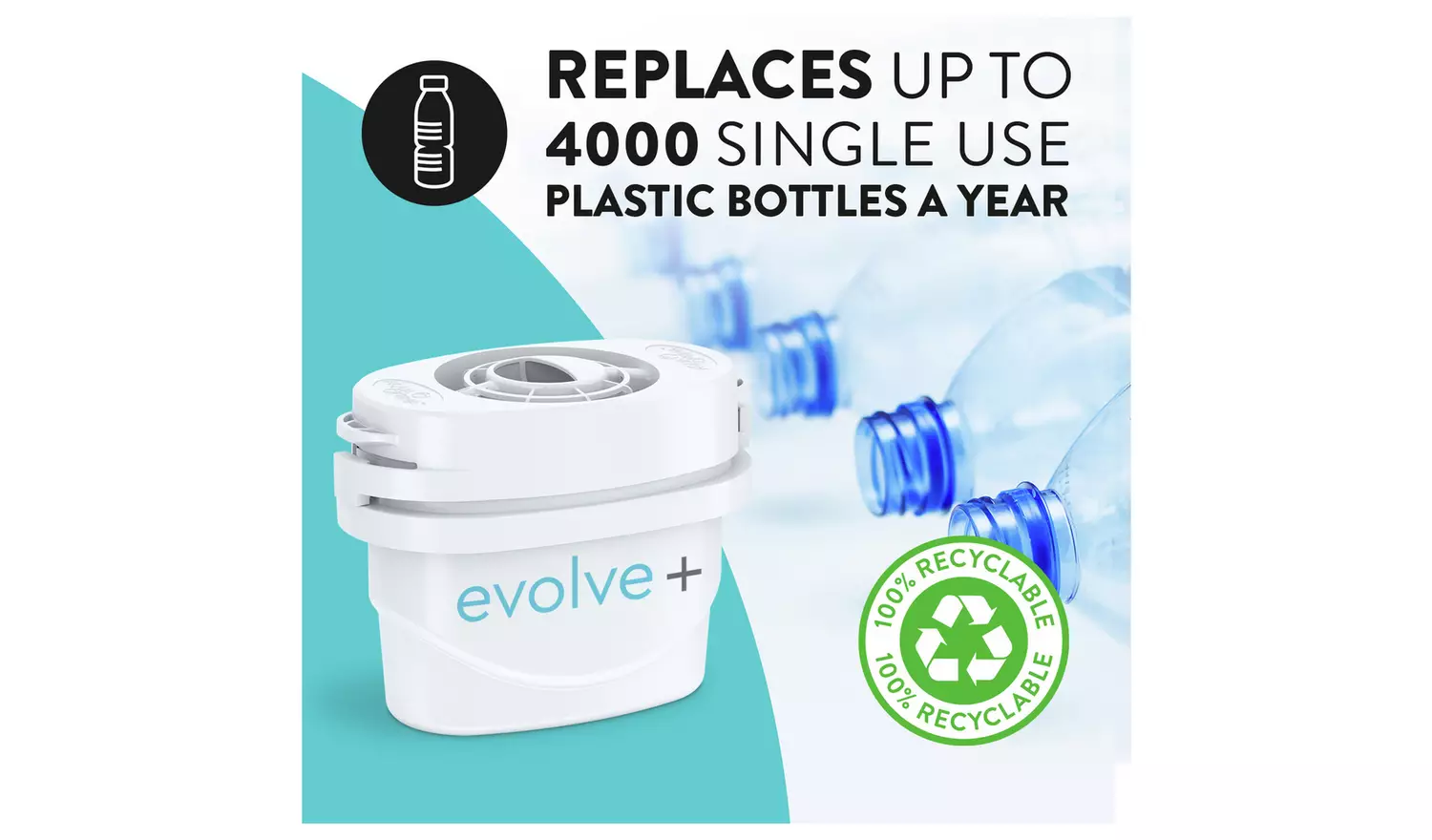 Aqua Optima Oria Water Filter Jug with 9 Filter Cartridges